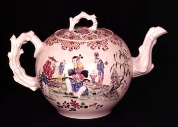 Staffordshire pote de furos, c.1755 (grés de vidro salgado)